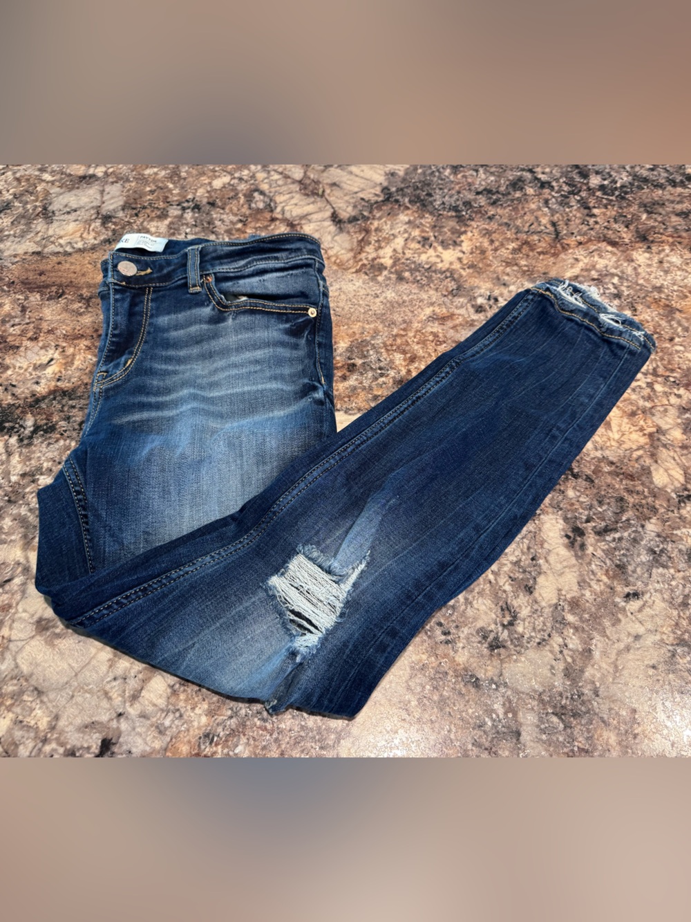BKE Dark Blue Ripped Women’s Skinny Jeans